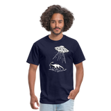 Lake Monster Abduction - Unisex Classic T-Shirt - navy