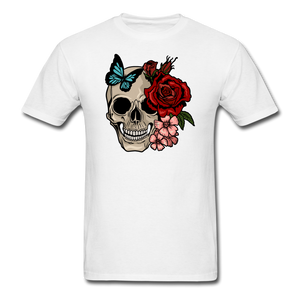 Skull with flowers - Unisex Classic T-Shirt - purple