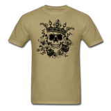 Skull in Crown - Unisex Classic T-Shirt - khaki