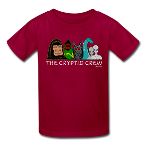 The Cryptid Crew - Kids' T-Shirt - dark red