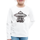 Stay Weird - Kids' Crewneck Sweatshirt - white