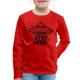 Stay Weird - Kids' Crewneck Sweatshirt - red