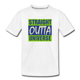 Straight Outta Universe - Kids' Premium T-Shirt - white