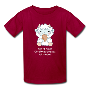 Ready to make Christmas Cookies - Kids' T-Shirt - dark red