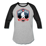 Hide and Seek Champion - Unisex Baseball T-Shirt - heather gray/black