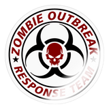 Zombie Outbreak Response Team - Sticker - transparent glossy