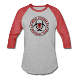 Zombie Outbreak Response Team - Baseball T-Shirt - heather gray/red