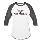 Merry Squatchmas - Baseball T-Shirt - white/charcoal