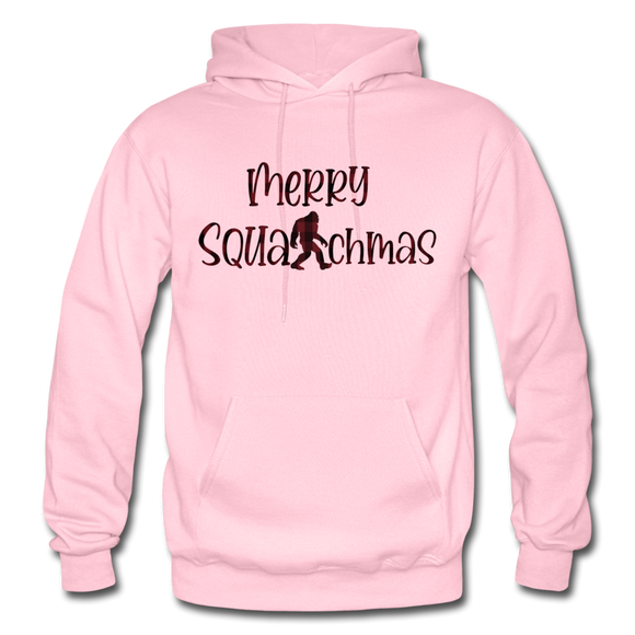 Merry Squatchmas - Gildan Heavy Blend Adult Hoodie - light pink