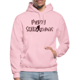 Merry Squatchmas - Gildan Heavy Blend Adult Hoodie - light pink