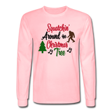 Squatchin Around - Men's Long Sleeve T-Shirt - pink