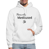 Heavily Meditated - Gildan Heavy Blend Adult Hoodie - white