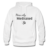 Heavily Meditated - Gildan Heavy Blend Adult Hoodie - white