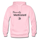 Heavily Meditated - Gildan Heavy Blend Adult Hoodie - light pink