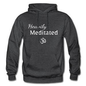 Heavily Meditated - Gildan Heavy Blend Adult Hoodie - charcoal grey