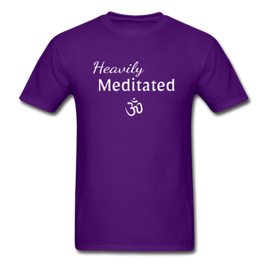 Heavily Meditated - Unisex Classic T-Shirt - purple