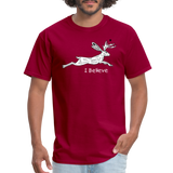 Jackalope, I Believe - Unisex Classic T-Shirt - dark red