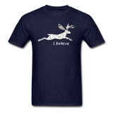 Jackalope, I Believe - Unisex Classic T-Shirt - navy