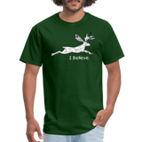 Jackalope, I Believe - Unisex Classic T-Shirt - forest green
