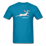 Jackalope, I Believe - Unisex Classic T-Shirt - turquoise