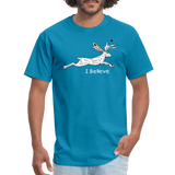 Jackalope, I Believe - Unisex Classic T-Shirt - turquoise