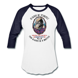 Bigfoot, Always be yourself - Baseball T-Shirt - white/navy