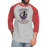 Bigfoot, Always be yourself - Baseball T-Shirt - heather gray/red