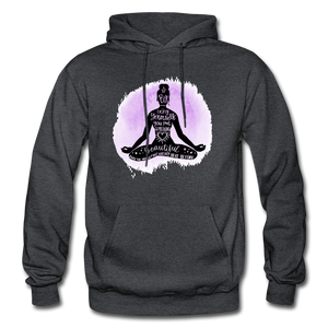 By being yourself - Gildan Heavy Blend Adult Hoodie - charcoal grey