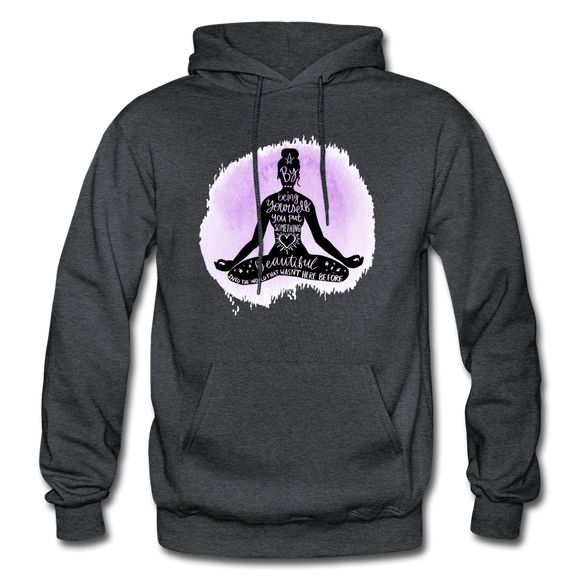 By being yourself - Gildan Heavy Blend Adult Hoodie - charcoal grey