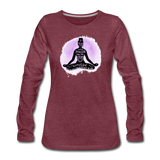 By being yourself - Women's Premium Long Sleeve T-Shirt - heather burgundy