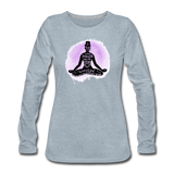 By being yourself - Women's Premium Long Sleeve T-Shirt - heather ice blue