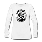 Keep on squatching - Women's Premium Long Sleeve T-Shirt - white