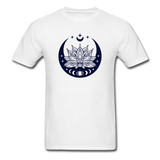 Moon and Lotus - Unisex Classic T-Shirt - white