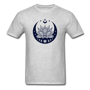 Moon and Lotus - Unisex Classic T-Shirt - heather gray