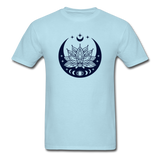 Moon and Lotus - Unisex Classic T-Shirt - powder blue