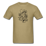 Alien, weed, shroom - Unisex Classic T-Shirt - khaki