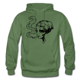 Alien smoking weed - Gildan Heavy Blend Adult Hoodie - military green