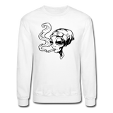 Alien smoking weed - Crewneck Sweatshirt - white