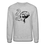 Alien smoking weed - Crewneck Sweatshirt - heather gray