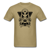 Alien, weed, crystal ball - Unisex Classic T-Shirt - khaki