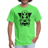 Alien, weed, crystal ball - Unisex Classic T-Shirt - kiwi