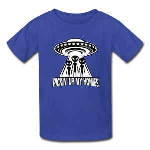 Aliens, picking up my homies - Kids' T-Shirt - royal blue