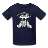 Aliens, picking up my homies - Kids' T-Shirt - navy