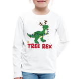 Tree Rex - Kids' Premium Long Sleeve T-Shirt - white