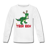 Tree Rex - Kids' Premium Long Sleeve T-Shirt - white