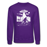 Bigfoot Abduction - Unisex Crewneck Sweatshirt - purple