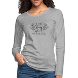 There's a little magic - Women's Premium Long Sleeve T-Shirt - heather gray