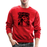 All my friends are cryptids - Unisex Crewneck Sweatshirt - red