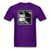 Peeking Bigfoot - Unisex Classic T-Shirt - purple