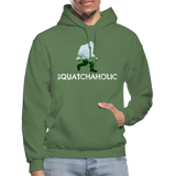 Squatchaholic - Gildan Heavy Blend Adult Hoodie - military green